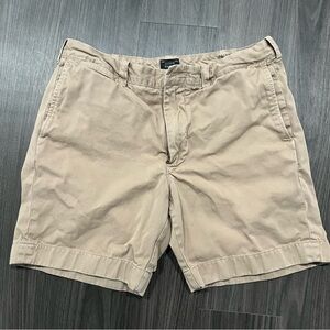 J Crew Men’s Stanton Chino Khaki Cotton Shorts Waist 33